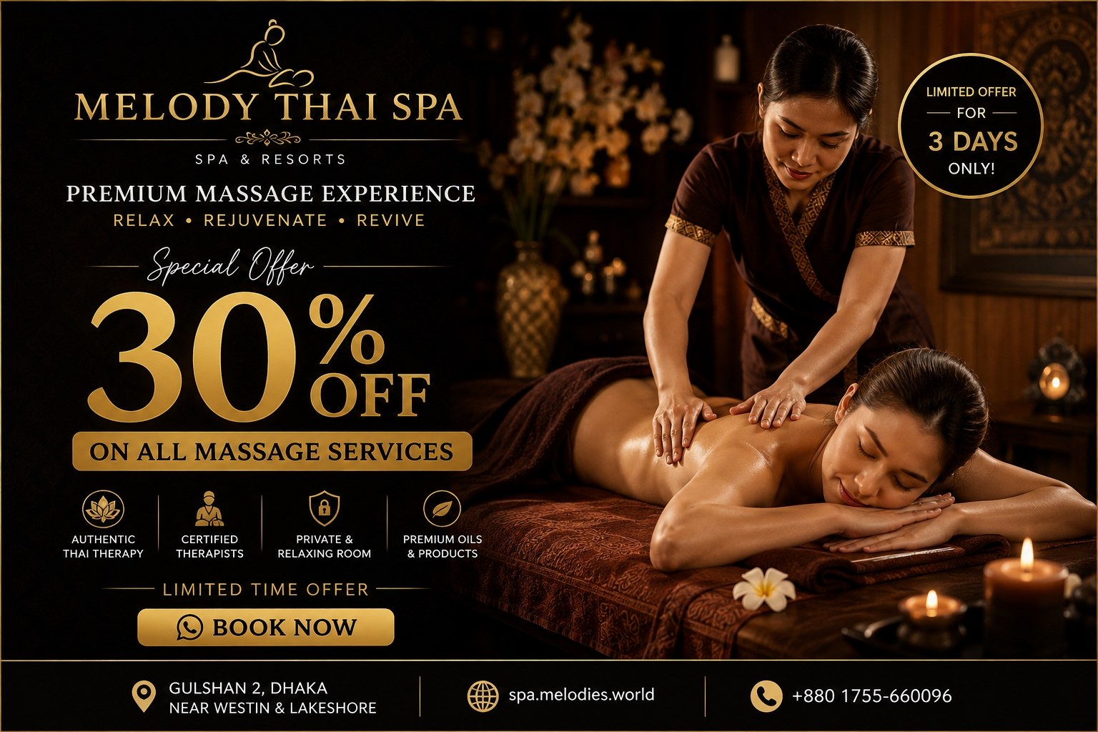 Total sensory immersion at Melody Thai Spa